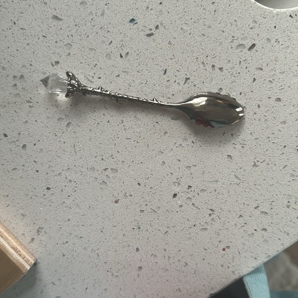 Pewter tone tea spoon - Picture 3 of 3